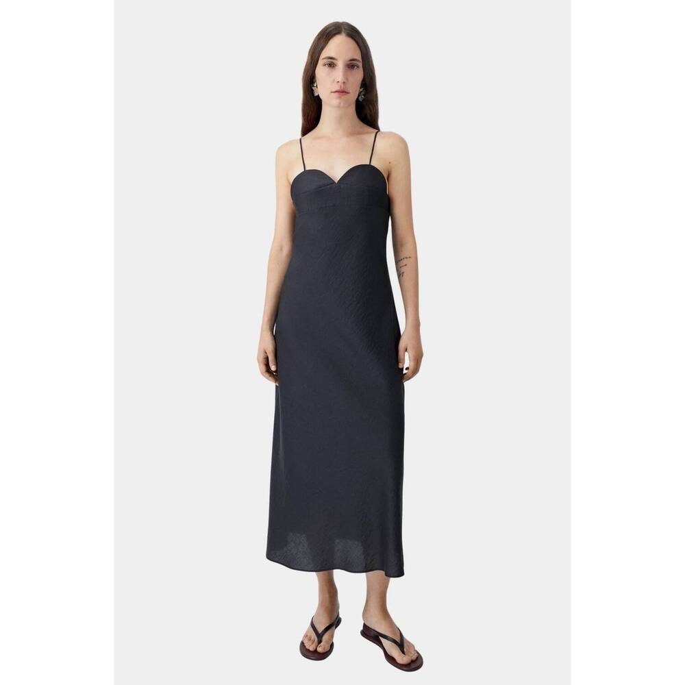 NEW CORDERA heart shaped midi dress in espresso